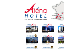 Tablet Screenshot of hotels-arena.com